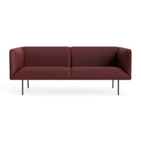 Dandy 86" Sofa in Oxblood Leather - Angle 1