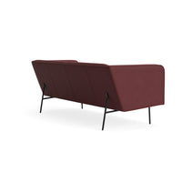 Dandy 86" Sofa in Oxblood Leather - Angle 4