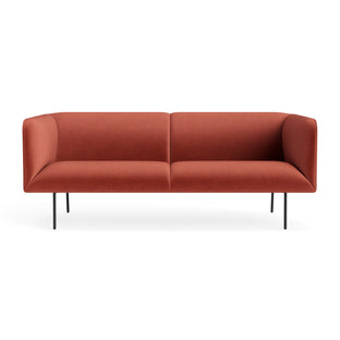Dandy 86" Sofa in Tomato Velvet - Angle 1