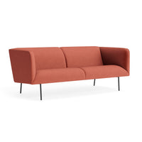 Dandy 86" Sofa in Tomato Velvet - Angle 3