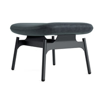 Field Ottoman in Ink Leather - Angle 4