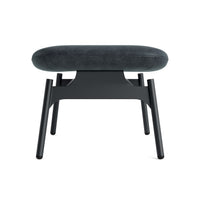 Field Ottoman in Ink Leather - Angle 3