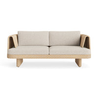 Loophole Outdoor 2 Seat Sofa in Sunbrella Stucco - Angle 1