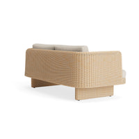 Loophole Outdoor 2 Seat Sofa in Sunbrella Stucco - Angle 5