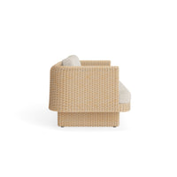 Loophole Outdoor 2 Seat Sofa in Sunbrella Stucco - Angle 4