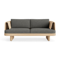 Loophole Outdoor 2 Seat Sofa in Toohey Charcoal - Angle 1