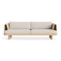 Loophole Outdoor 3 Seat Sofa in Sunbrella Stucco - Angle 1
