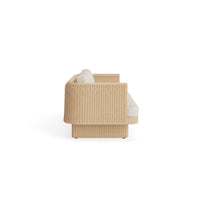 Loophole Outdoor 3 Seat Sofa in Sunbrella Stucco - Angle 4