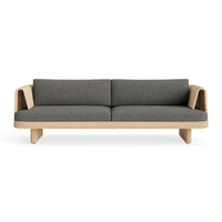 Loophole Outdoor 3 Seat Sofa in Toohey Charcoal - Angle 1