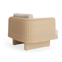 Loophole Outdoor Lounge Chair in Sunbrella Stucco - Angle 7