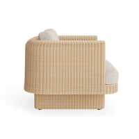 Loophole Outdoor Lounge Chair in Sunbrella Stucco - Angle 6
