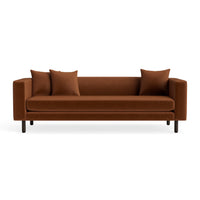 Mono 83" Sofa in Copper Velvet - Angle 1