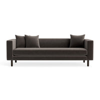 Mono 83" Sofa in Storm Velvet - Angle 1
