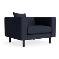 Mono Lounge Chair in Kvadrat Autumn Navy - Angle 2