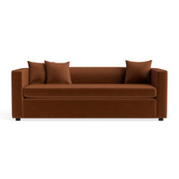 Mono 81" Sleeper Sofa in Copper Velvet - Angle 1