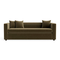 Mono 81" Sleeper Sofa in Moss Velvet - Angle 1