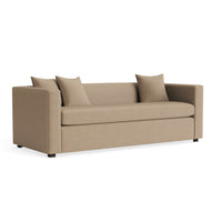 Mono 81" Sleeper Sofa in Otter Velvet - Angle 2