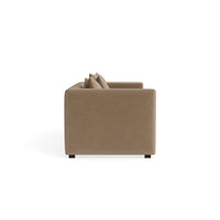 Mono 81" Sleeper Sofa in Otter Velvet - Angle 3