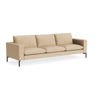 New Standard 104" Sofa in Camel Velvet - Angle 5
