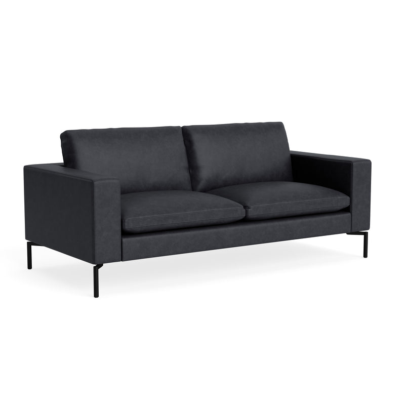 New Standard Small Sofa en Granite Leather