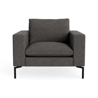 New Standard Lounge Chair in Kelso Charcoal - Angle 1