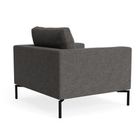 New Standard Lounge Chair in Kelso Charcoal - Angle 6