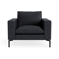 New Standard Lounge Chair in Granite Leather - Angle 1