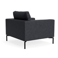 New Standard Lounge Chair in Granite Leather - Angle 7