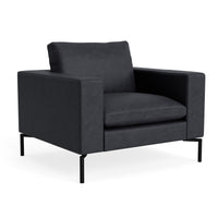 New Standard Lounge Chair in Granite Leather - Angle 5