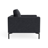 New Standard Lounge Chair in Granite Leather - Angle 6