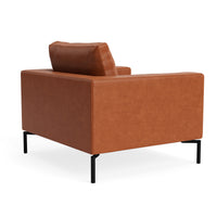 New Standard Lounge Chair in Toffee Leather - Angle 7