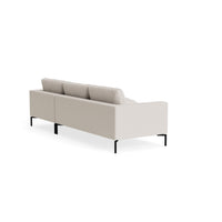 New Standard Sofa with Chaise in Vos Bone - Angle 4