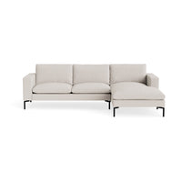 New Standard Sofa with Chaise in Vos Bone - Angle 1