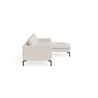 New Standard Sofa with Chaise in Vos Bone - Angle 3