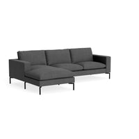 New Standard Sofa with Chaise in Maharam Meld in Panda - Angle 2