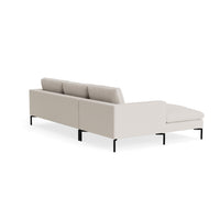 New Standard Sofa with Chaise in Vos Bone - Angle 4