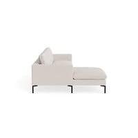 New Standard Sofa with Chaise in Vos Bone - Angle 3
