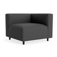 9 Yard Outdoor Corner in Sunbrella Coal - Angle 2