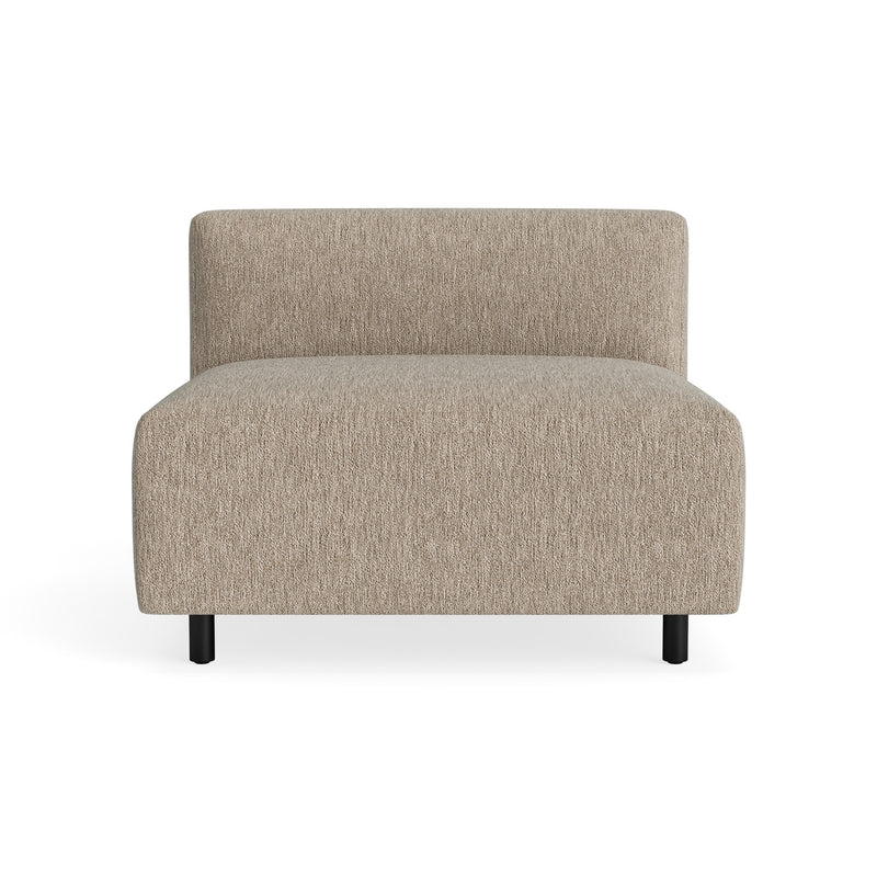 9 Yard Outdoor Armless Lounge Chair in Sunbrella Dune - Angle 1