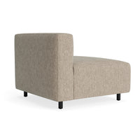 9 Yard Outdoor Armless Lounge Chair in Sunbrella Dune - Angle 4