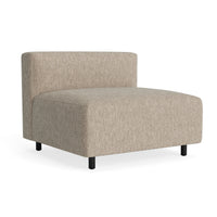 9 Yard Outdoor Armless Lounge Chair in Sunbrella Dune - Angle 2