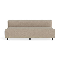 9 Yard Outdoor 72" Armless Sofa in Sunbrella Dune - Angle 1