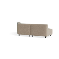 9 Yard Outdoor Angled Small Sectional Sofa in Sunbrella Dune - Angle 4