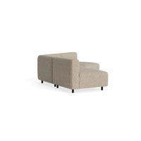 9 Yard Outdoor Angled Small Sectional Sofa in Sunbrella Dune - Angle 3