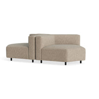 9 Yard Outdoor Wide Corner Cluster in Sunbrella Dune - Angle 2