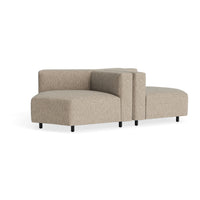 9 Yard Outdoor Wide Corner Cluster in Sunbrella Dune - Angle 3