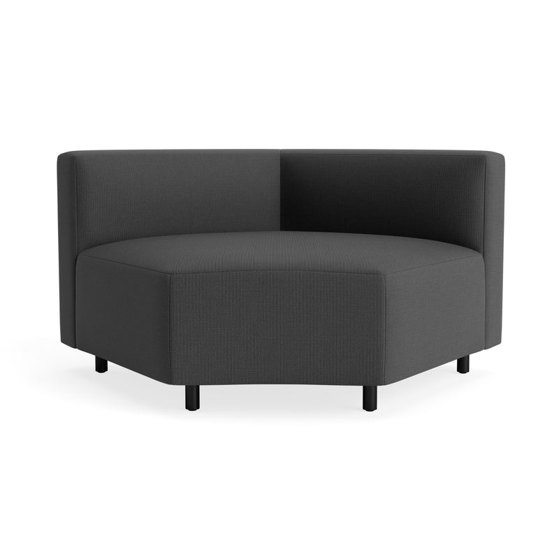 9 Yard Outdoor Wide Corner in Sunbrella Coal - Angle 1