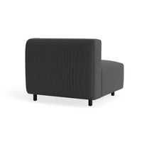 9 Yard Outdoor Wide Corner en Sunbrella Coal - ángulo 4