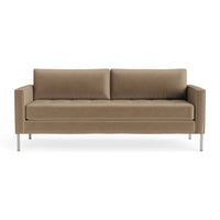 Paramount 80" Sofa in Otter Velvet - Angle 1