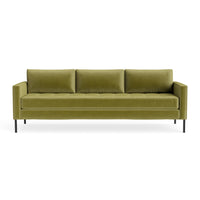 Paramount 95" Sofa in Loden Velvet - Angle 1